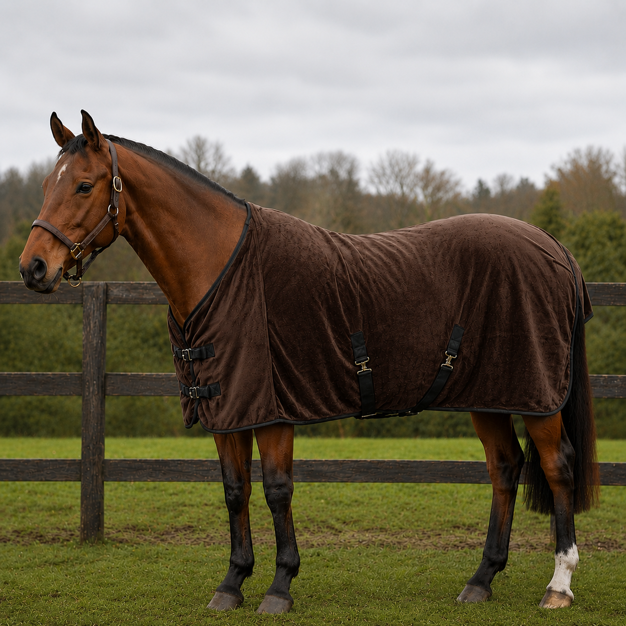 Trident Fleece Blanket - Mongolian Fleece