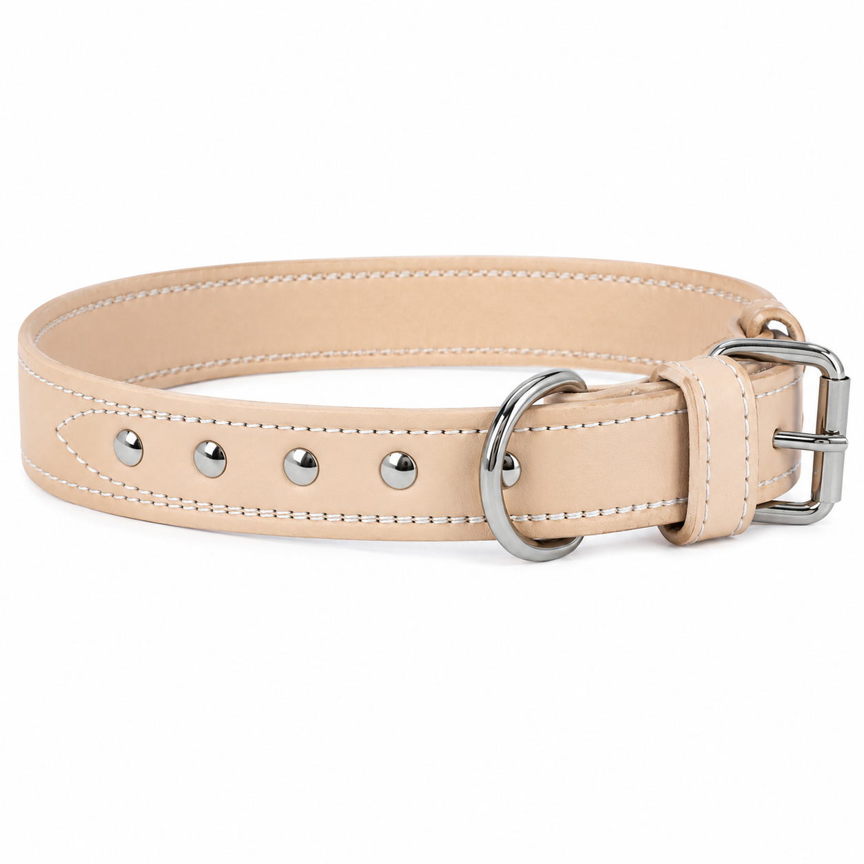 Leather Studded Dog Collar