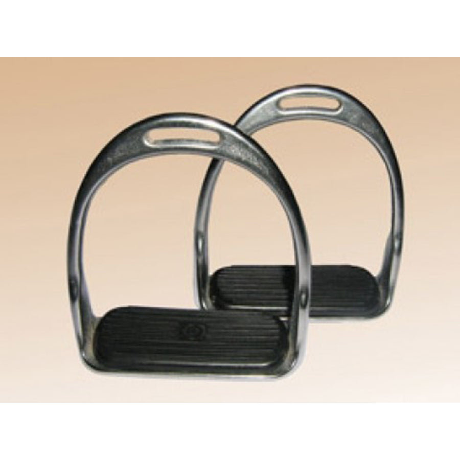 Stirrup Irons - Plated With Treads